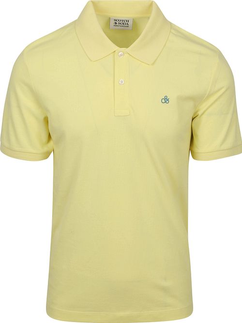 Scotch And Soda Core polo z piki w kolorze żółtym Product