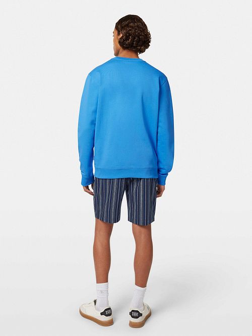 Sweater Scotch and Soda con stampa blu Model / Achterkant