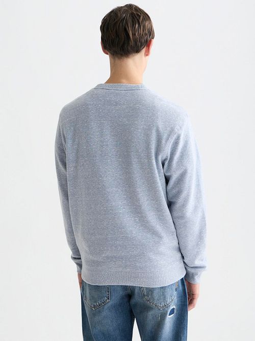 Scotch & Soda Maglione Blue Melange Model / Achterkant