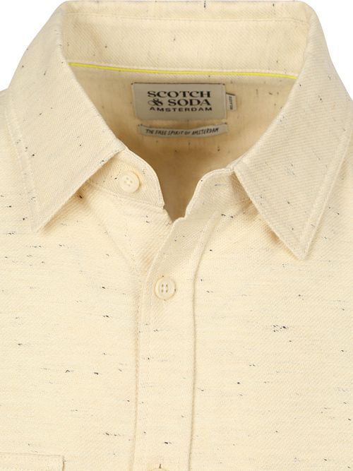 Scotch and Soda Overshirt Melanżowy Beige Product / Detail