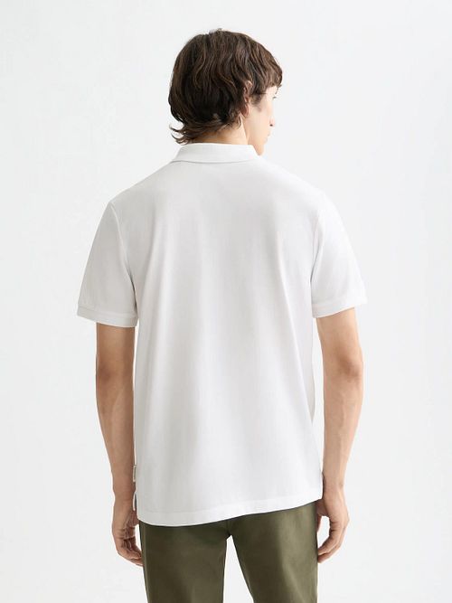 Scotch And Soda Core Piqué Polo Vit Model / Achterkant