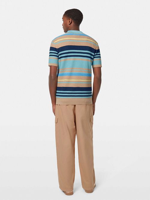 Scotch and Soda Knitted Polo Multicolour Model / Achterkant