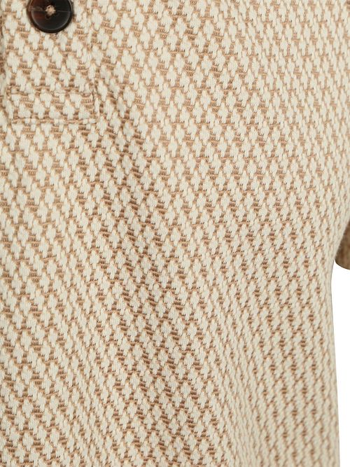 Scotch and Soda Polo Jacquard Beige Product / Detail