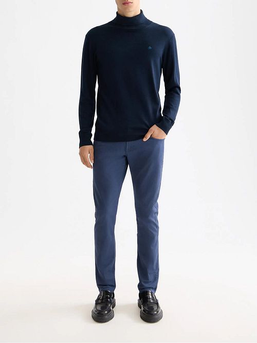 Scotch and Soda Rollneck Pullover Navy Model / Voorkant