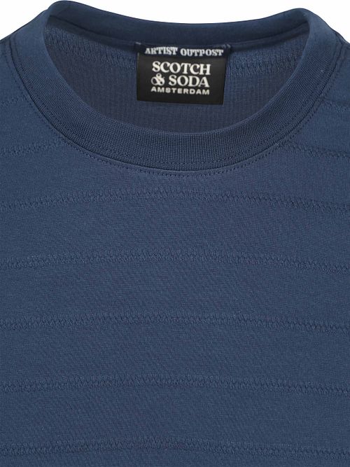 Scotch & Soda Structured T-shirt Navy Product / Detail