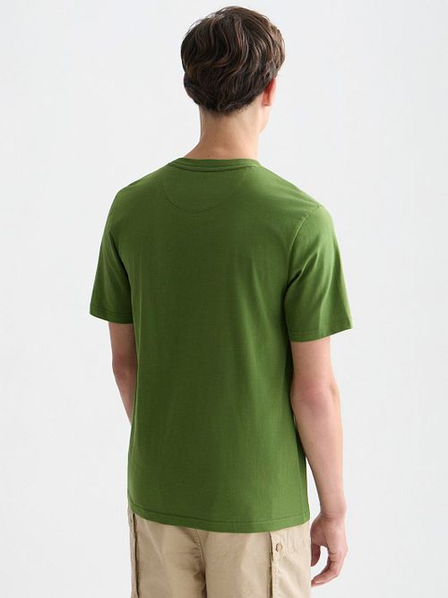 Scotch And Soda Core T-skjorte Grønn Model / Achterkant