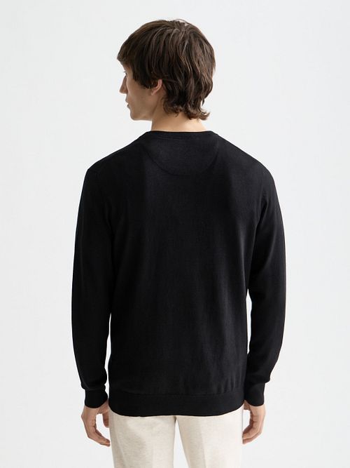 Scotch and Soda Core Pullover Zwart Model / Achterkant