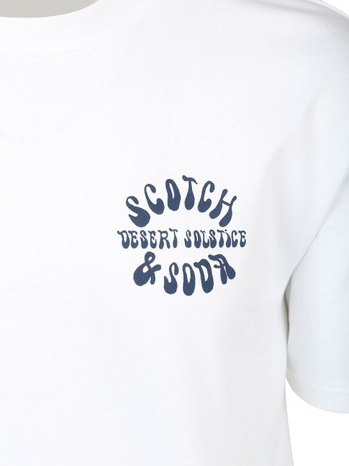 Scotch & Soda T-Shirt Backprint Wit Product / Detail