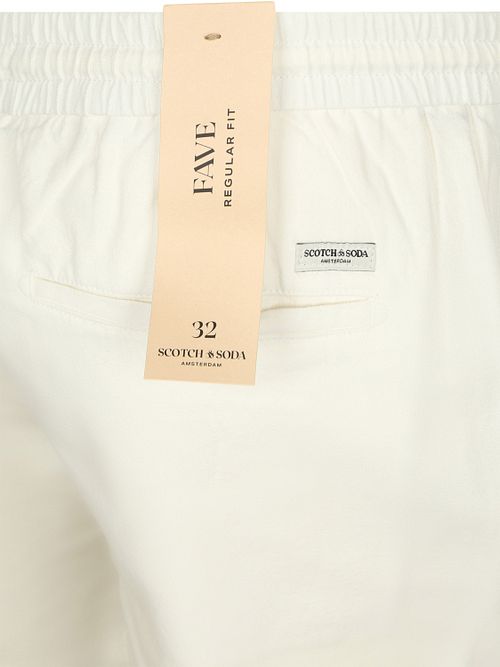 Scotch och Soda Fave Short Cotton Linen Off White Product / Detail