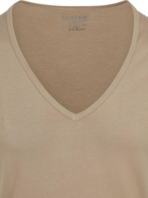 Slater pack de 2 camisetas interiores elásticas invisibles con cuello de pico Product / Detail