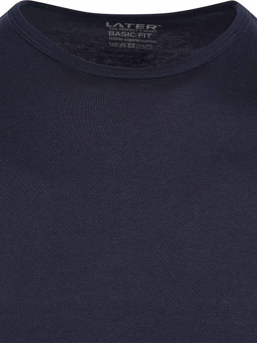Slater pack de 2 Basic Fit T-Shirt en azul marino Product / Detail