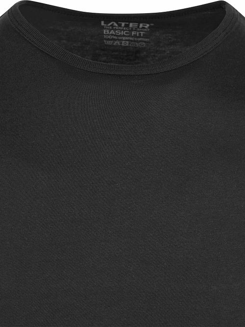 Slater pack de 4 Basic T-Shirts Basic Fit en negro Product / Detail