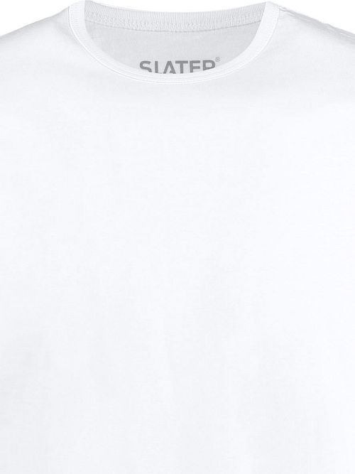 Slater 2-pack T-shirt Extra Lang R-Neck Wit Product / Detail