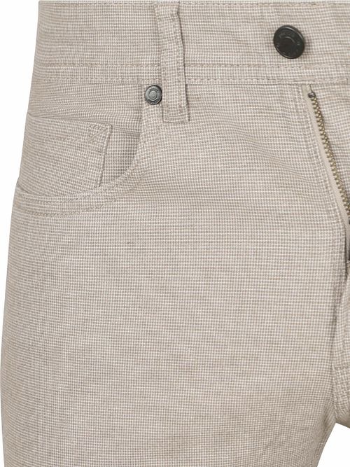 Spodnie Pierre Cardin Lyon Tapered z nadrukiem w kolorze greige Product / Detail