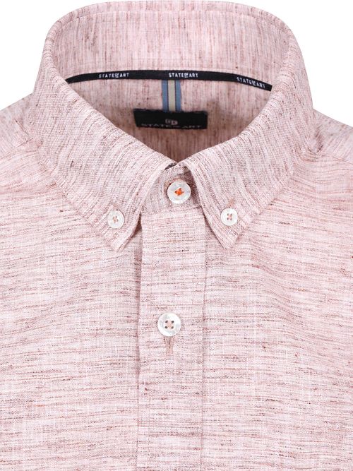 State of Art camicia a maniche corte a righe strutturate bordeaux Product / Detail