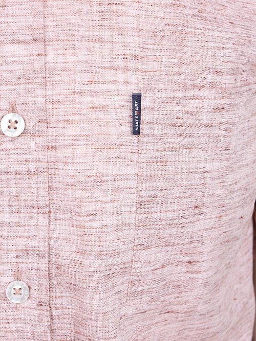 State of Art camisa casual de manga corta a rayas burdeos Product / Detail
