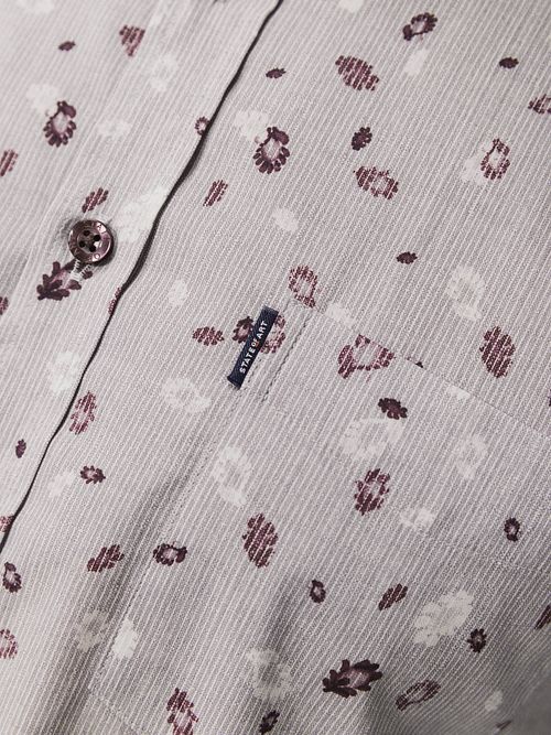 State of Art Camisa Casual Estampada Gris Model / Detail