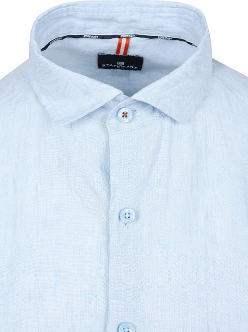 State of Art Camisa de lino azul claro Product / Detail