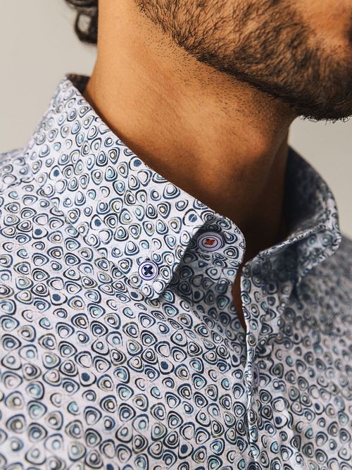 State Of Art Hemd Poplin Shell Blau Model / Detail