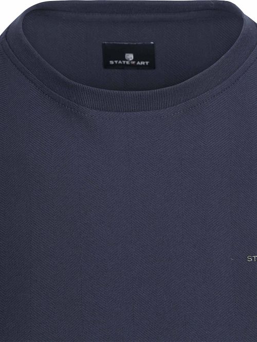 State of Art Herringbone Camiseta Navy Product / Detail