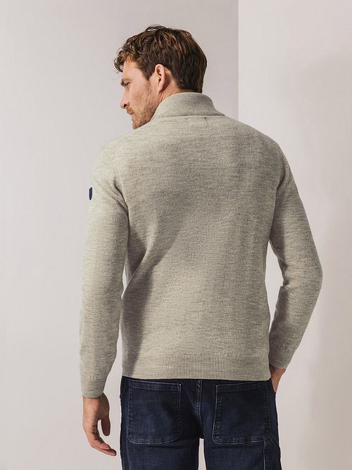 State Of Art Jersey Cuello Subido Beige Model / Achterkant