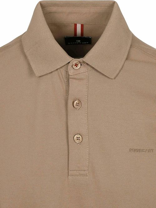 State of Art Pikétröja Piqué Beige Product / Detail