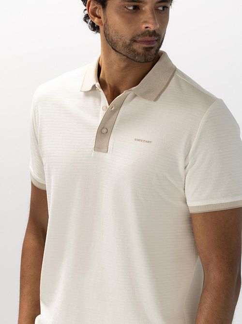 State of Art Poloshirt Jersey Ribbed Contrast Kit Model / Detail