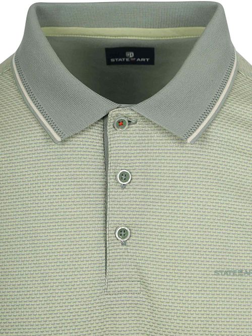 State of Art Polo Effectknit Grønn Product / Detail