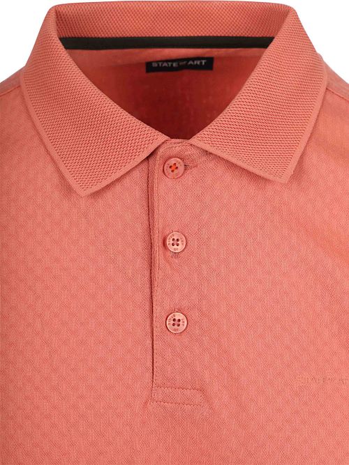 State of Art Polo Effectknit Orange Product / Detail