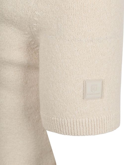 State of Art Knitted Polo Bouclé Ecru Product / Detail