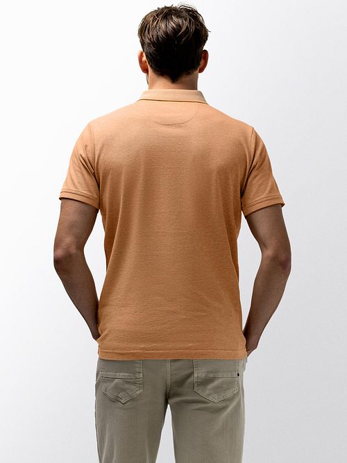 State of Art Polo Shirt Orange Model / Achterkant