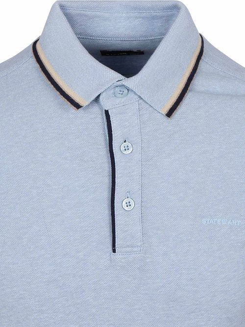 State of Art Polo Tipping Light Blue Product