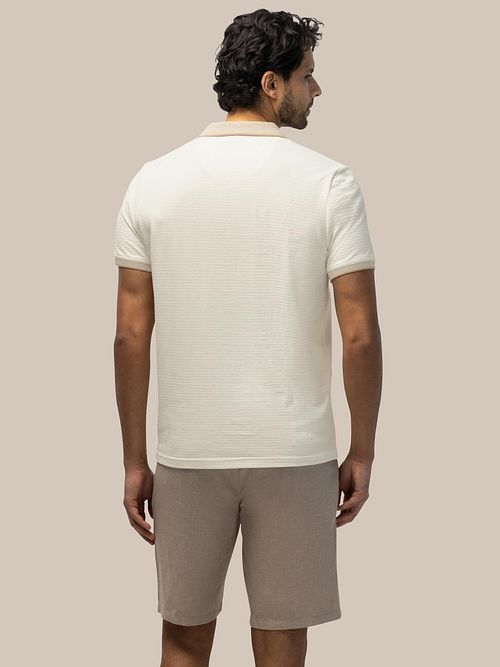 State of Art Poloshirt Jersey Ribbed Contrast Kit Model / Achterkant