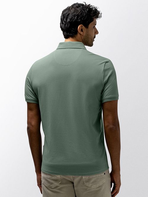 State of Art Poloshirt Piqué Jade Model / Achterkant
