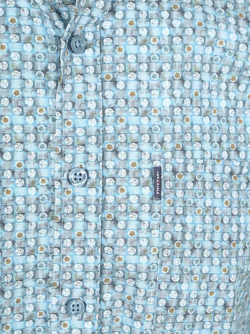 State Of Art Skjorte Poplin Dandelion Blå Product / Detail