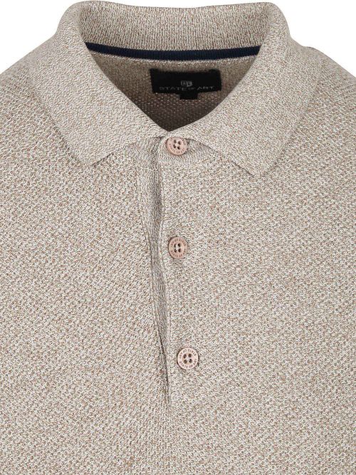State of Art Strickpolo Beige Product / Detail