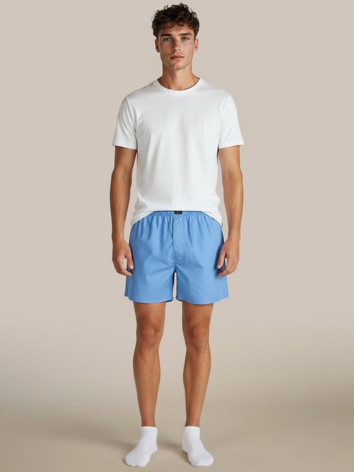Steppin' Out Boxer Mid Blue Poplin Product