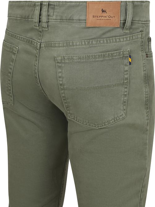 Steppin' Out Broek 5-pocket Johnson Dark Sage Product / Detail