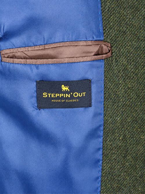 Steppin' Out Colbert Lamswol Tweed Groen