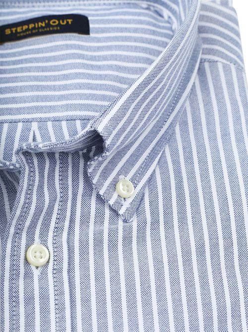 Steppin' Out Hemd Oxford Streifen Hellblau Product / Detail