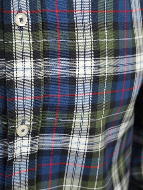 Steppin' Out Hemd Flanel Checks Groen Blauw Product / Detail