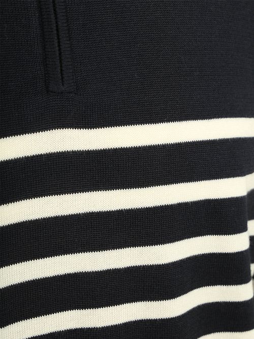 Steppin' Out Jersey Half Zip Breton Stripe Navy Product / Detail