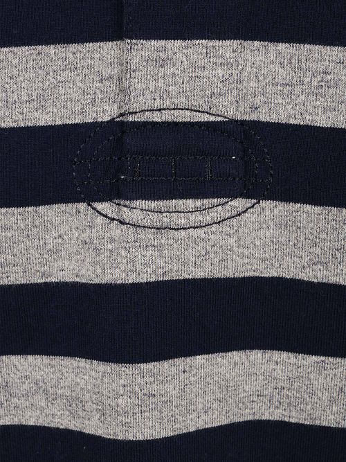 Steppin' Out Rugby Polo Shirt Stripe Navy Grey Product / Detail