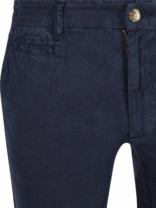 Steppin' Out Milwau Pantalones Cortos Lino Navy Product / Detail