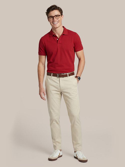 Steppin' Out Piké Polo Bordeaux Model / Voorkant
