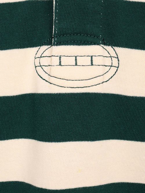 Steppin' Out Rugby Polo Rayures Vert Ecru Product / Detail