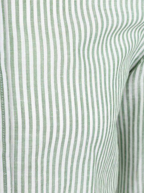 Steppin' Out Skjorte Hør Bomuld Stribet Grøn Product / Detail