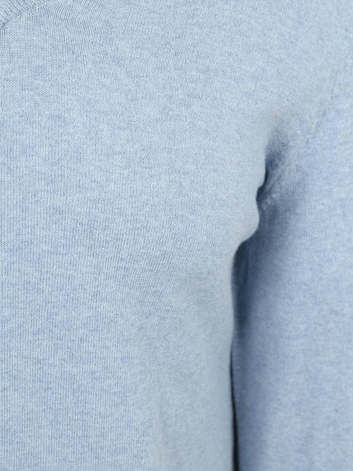 Steppin' Out Tröja Cotton Cashmere V-ringad Himmelblå Product / Detail