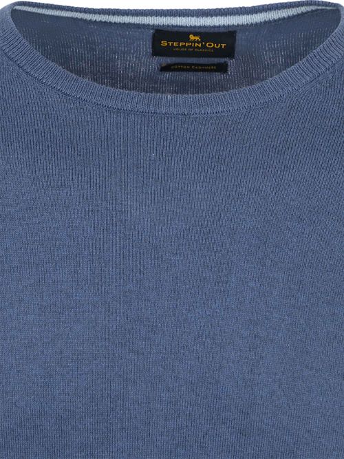 Steppin' Out Trui Cotton Cashmere Indigo Blauw Product / Detail