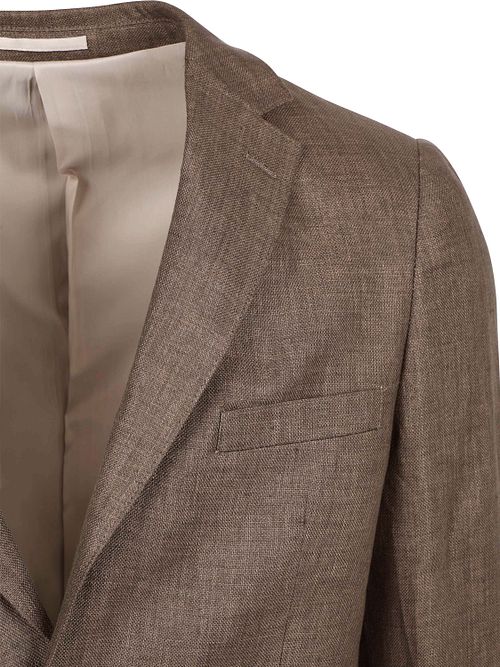 Suitable Americana Lino Twill Brown Product / Detail